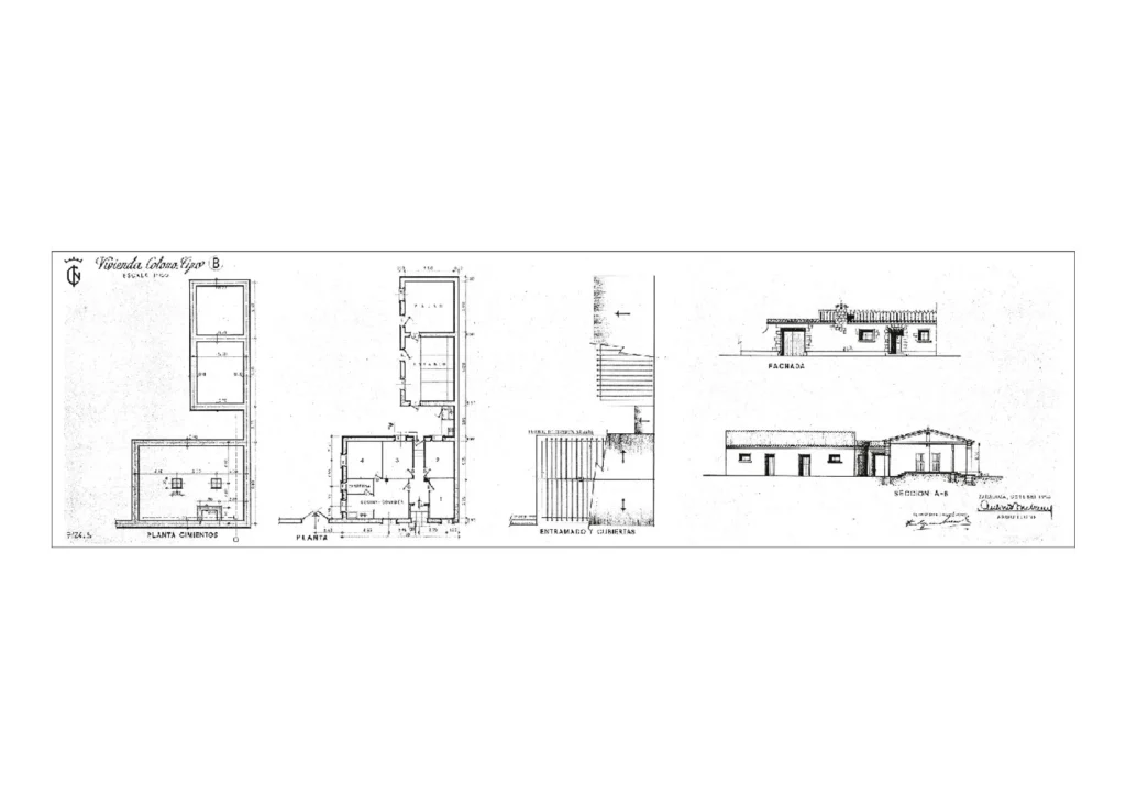13 Plano-C Pueblo de San Juan de Flumen Vivienda colono tipo B