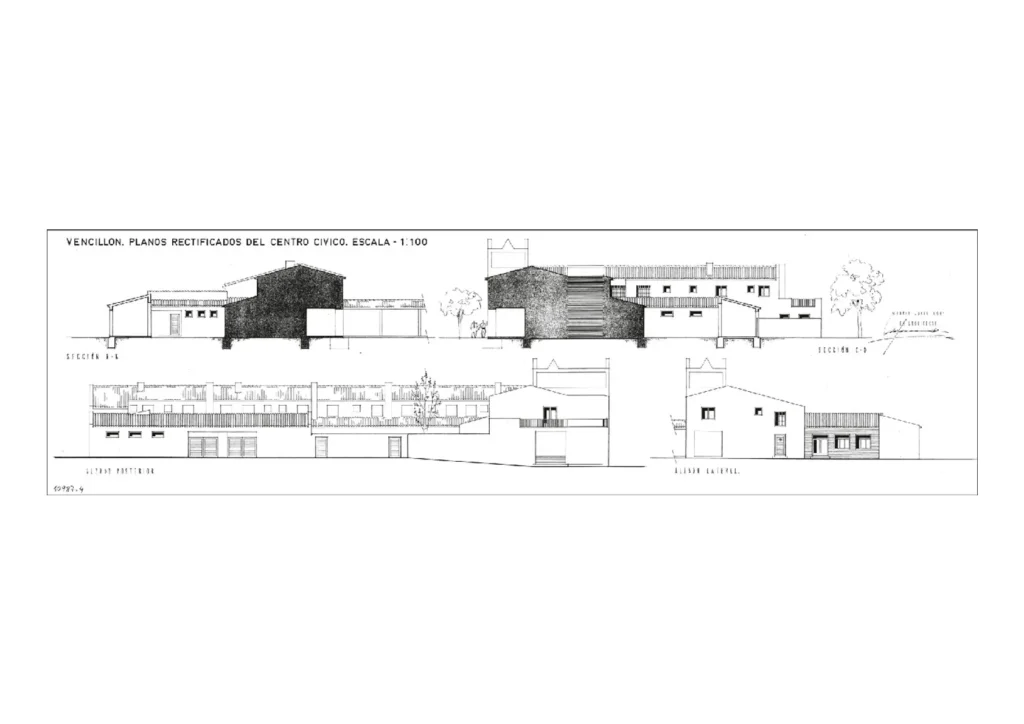 14 Plano-B Pueblo de Vencillón Planos rectificados del centro cívico