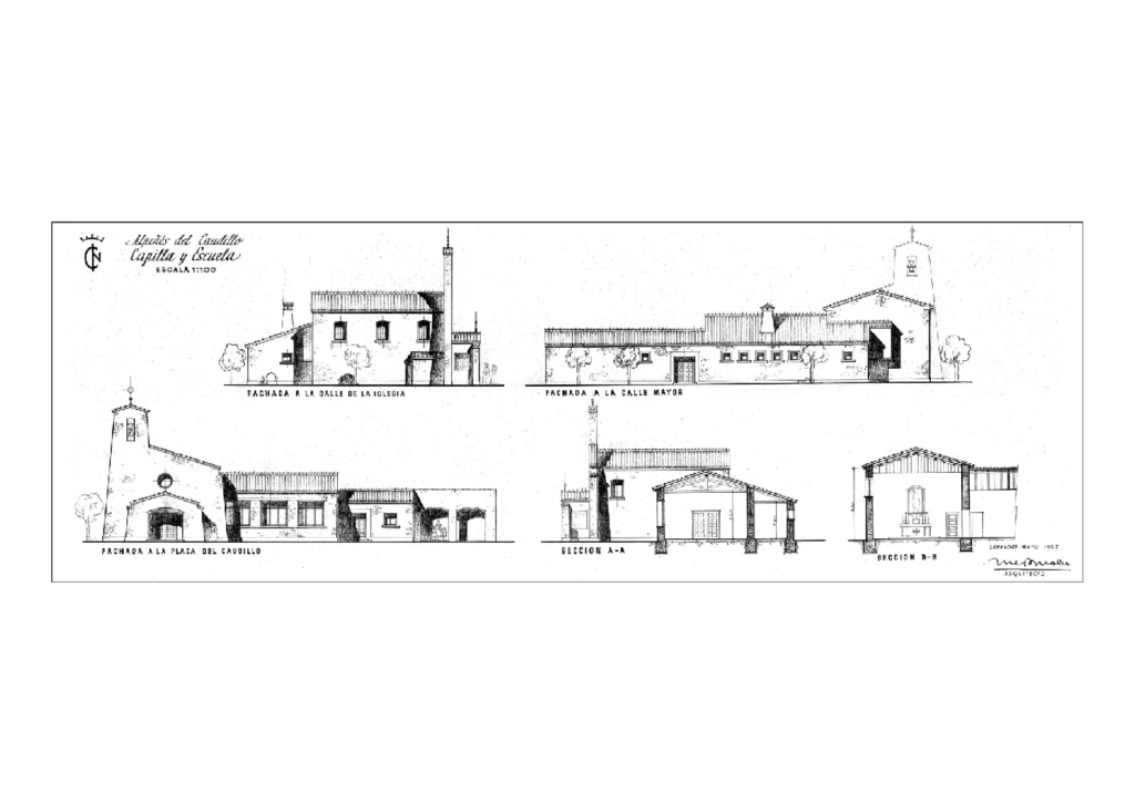 17a-Plano-C Alpeñes del caudillo Capilla y escuela