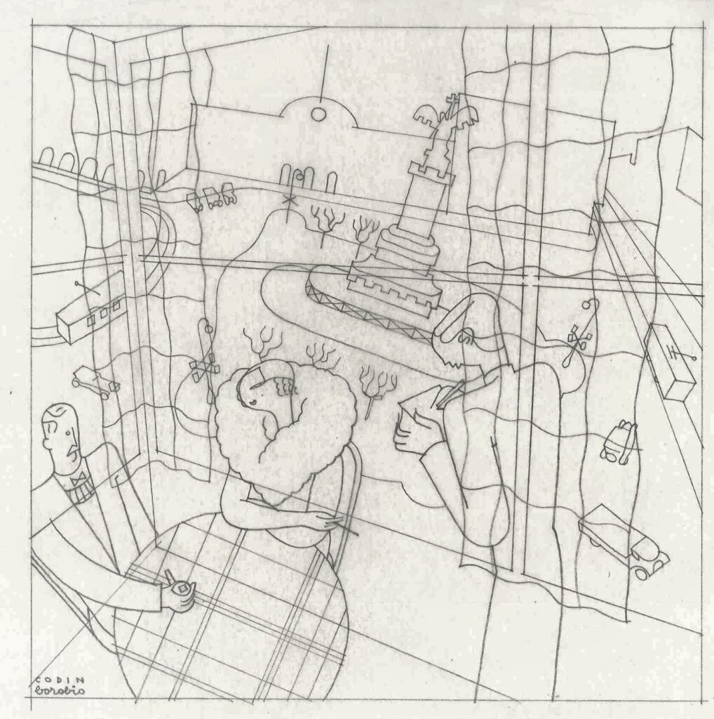Boceto café Salduba - José Borobio
