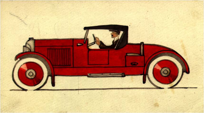 Dibujo de coche - José Borobio