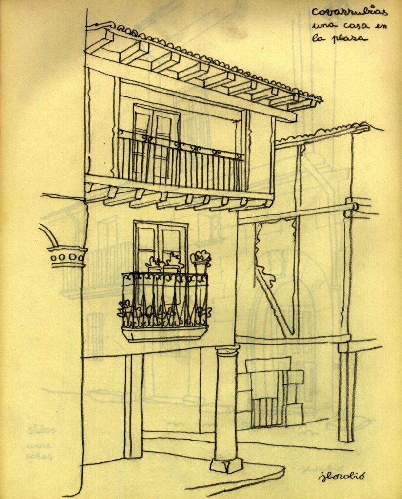 Lo insólito e inusual de los encuadres - dibujo José Borobio