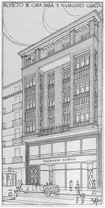 Vista frontal Casa para D. Mariano García (1926)